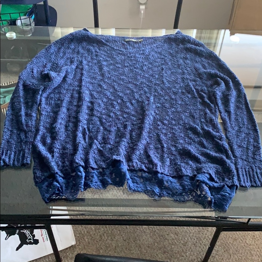 LF oversized navy blue sweater